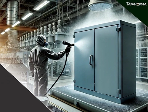 راز دوام و زیبایی تابلو برق: رنگ پودری الکترواستاتیک